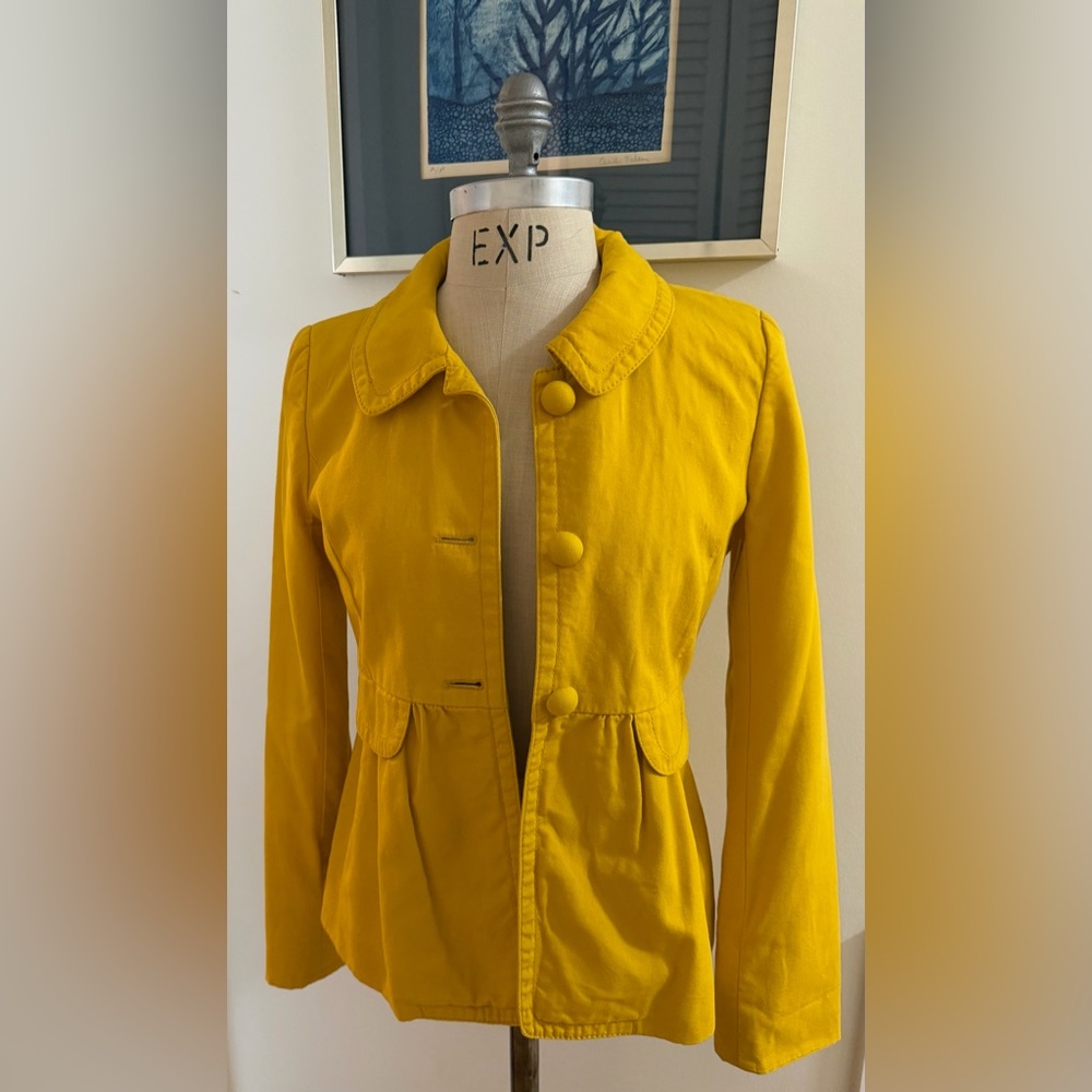 J. Crew Mustard Yellow Women's Blazer
